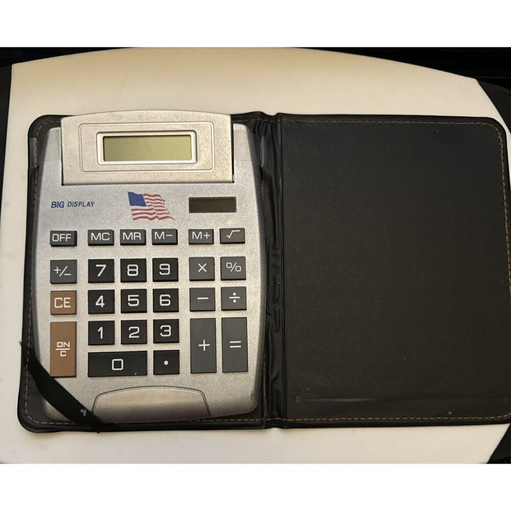 8-Digits Big Display Electronic Calculator Solar Power Large Numbers Silver 2009
